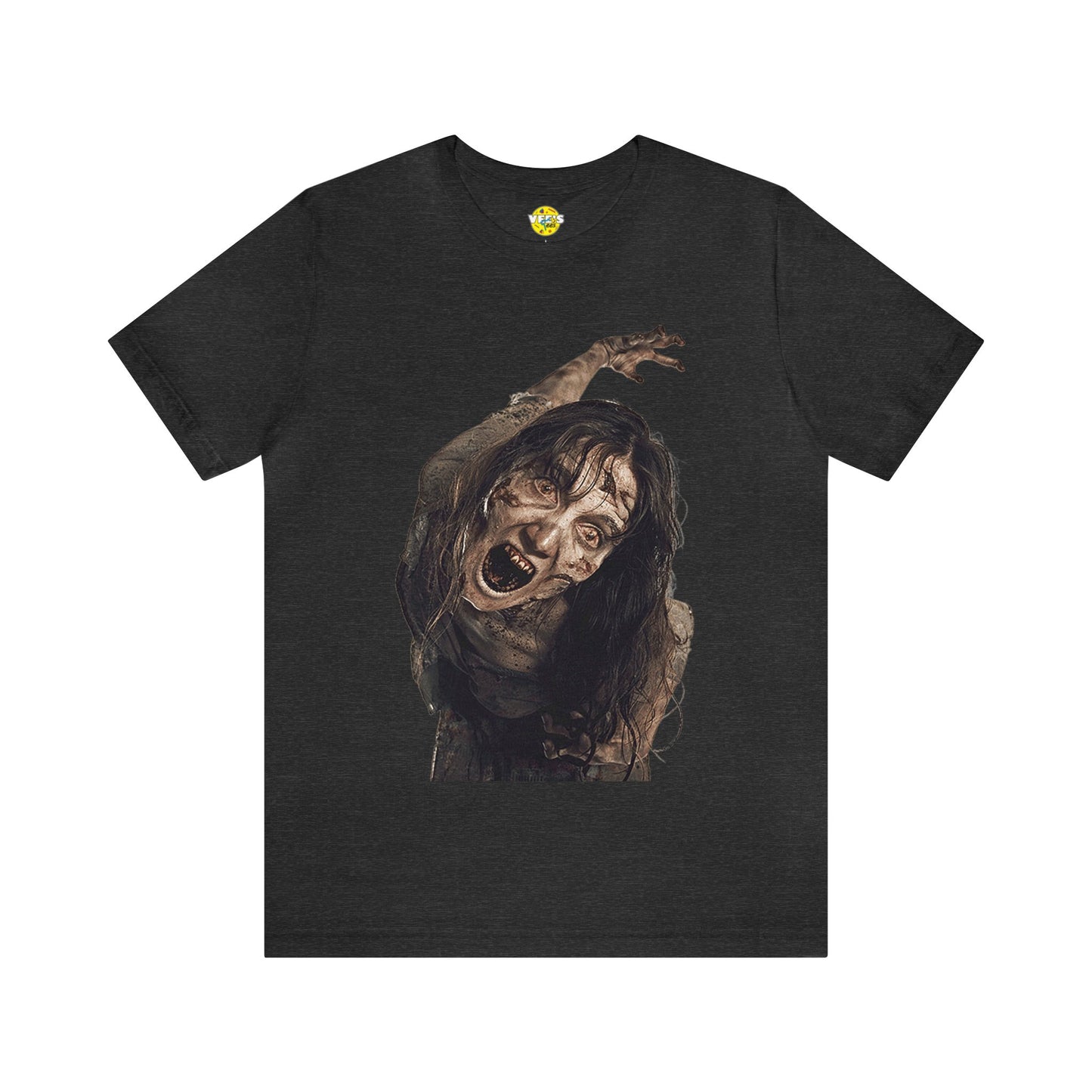 Halloween Zombie Female Short Sleeve T-Shirt - Undead Horror Tee, Walking Dead Graphic Shirt