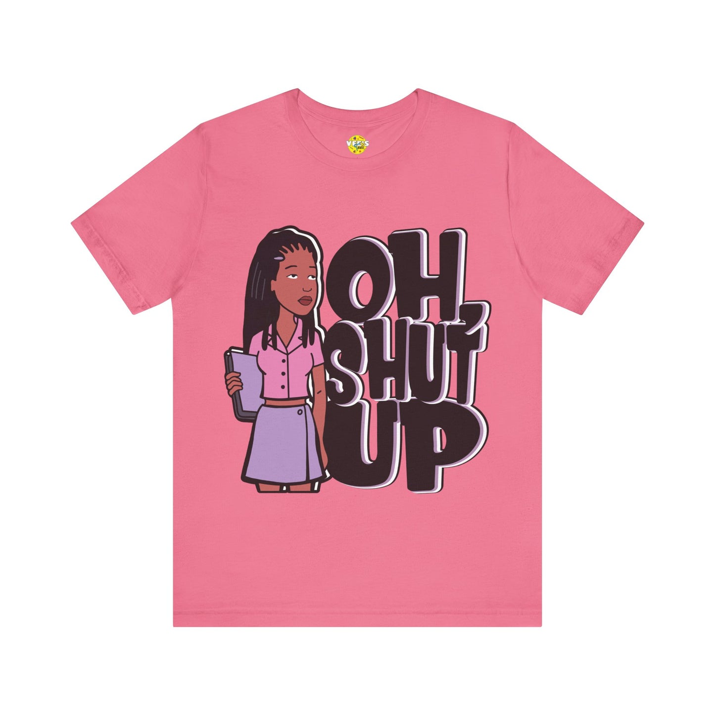 Jodie Landon "Oh, Shut Up" Short Sleeve T-Shirt - Vintage MTV Cartoon Shirt for Retro Fans