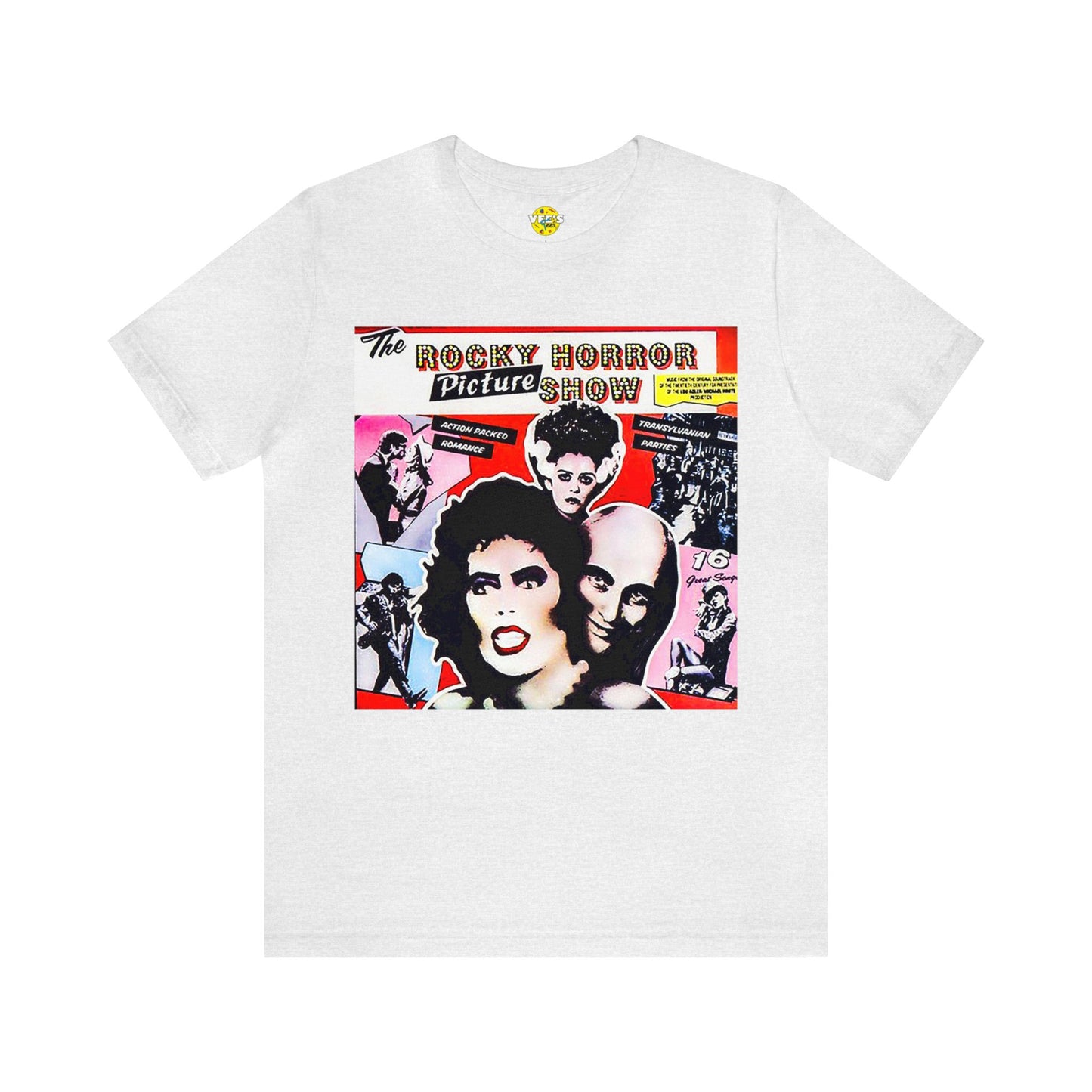 Halloween Rocky Horror Picture Show Album Cover Short Sleeve T-Shirt - Classic Musical Tee - Cult Film Shirt - Time Warp Fan Gift