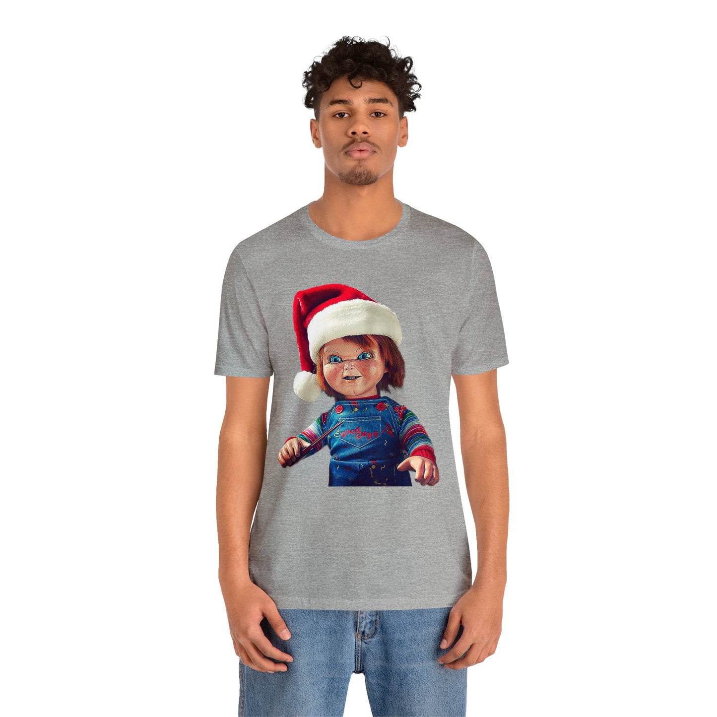 Yuletide Chucky Holiday Short Sleeve T-Shirt - Festive Horror Christmas Tee