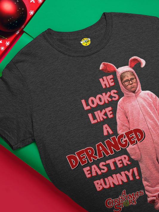 A Christmas Story Bunny Pajamas - A Christmas Story Ralphie Bunny tshirt - Deranged Easter Bunny - Deranged Easter Bunny a Christmas Story