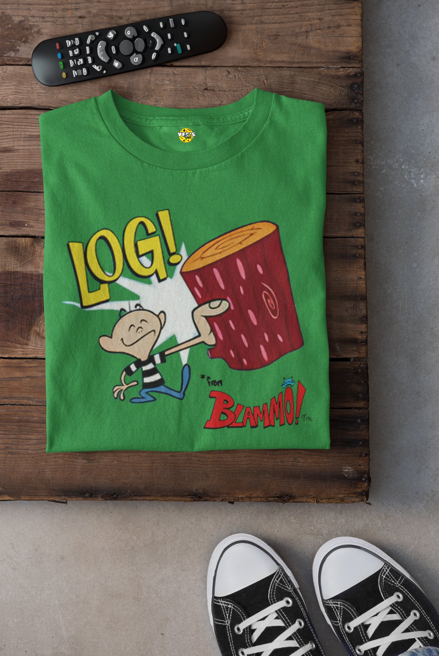 Vintage Blammo! Log Short Sleeve T-shirt - Nostalgic '90s Cartoon Tee