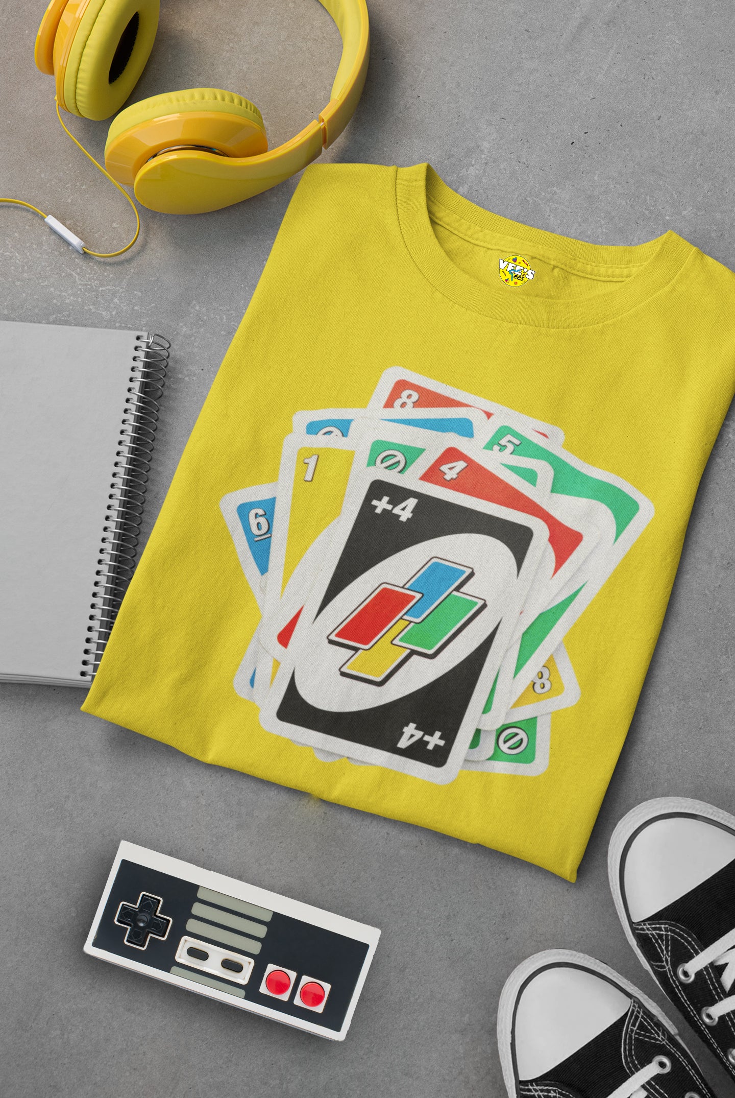 Uno Card Game TShirt - Fun Draw 4 Stack Design - Card Game Tee - Draw 4 TShirt