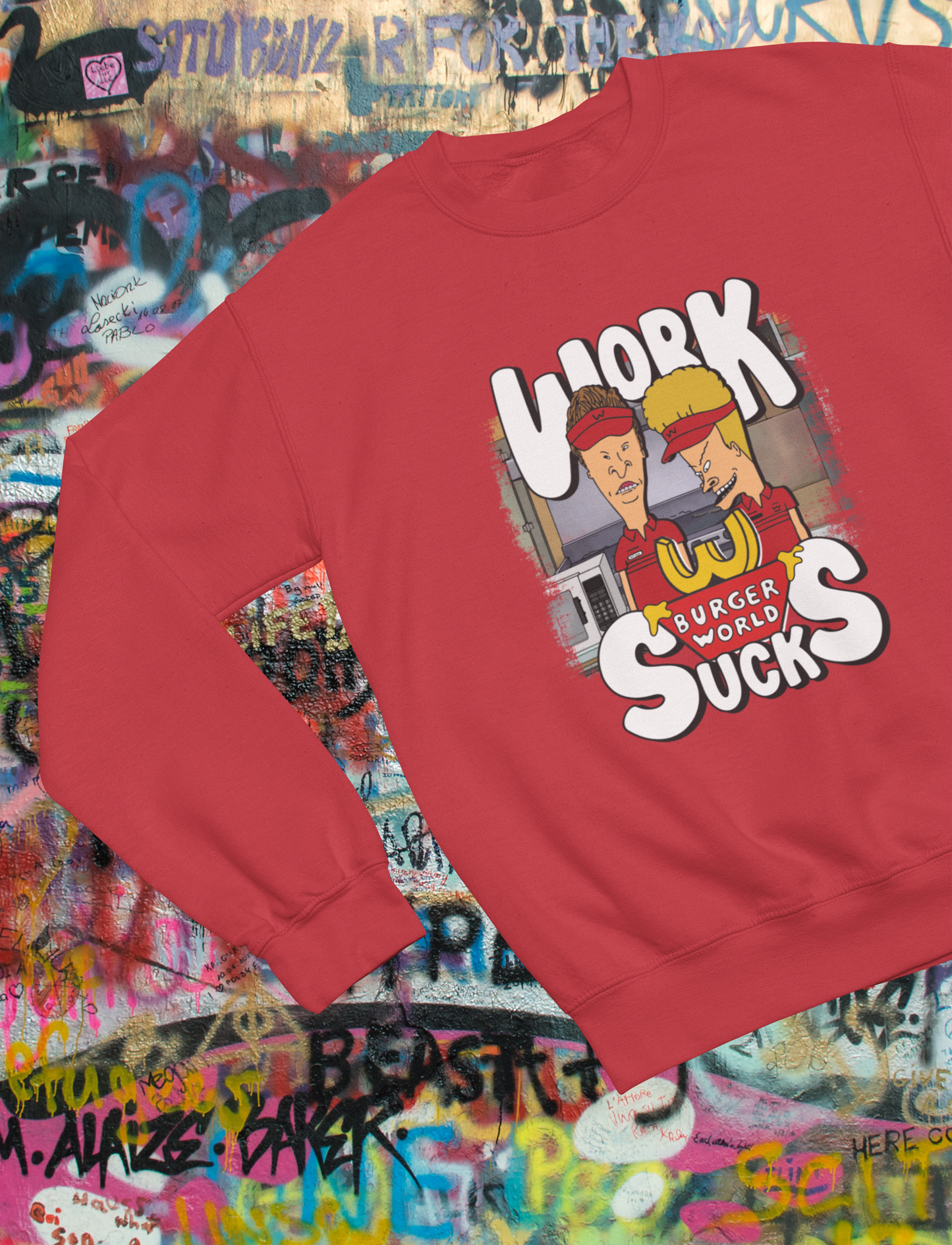 Beavis and Butt-Head Work Sucks Sweatshirt - 90s Nostalgia