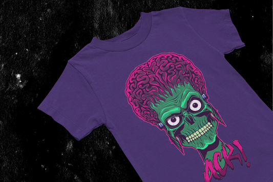 Mars Attacks! Ack! Kids' Graphic Tee, Bella Canvas 3001Y, Movie TShirt