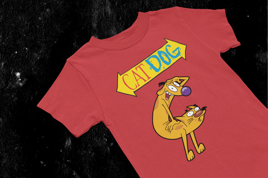 CatDog Kids' Graphic T-Shirt, 90s Cartoon Nostalgia Shirt