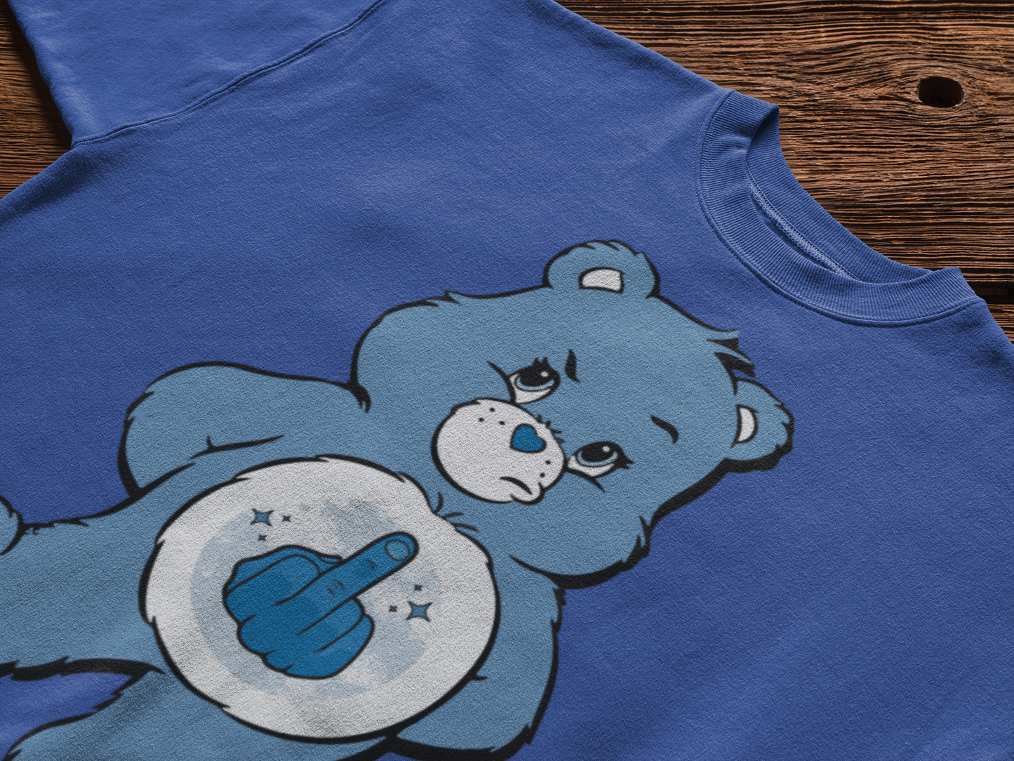 Grumpy Bear Middle Finger TShirt - Adult Care Bears Tee