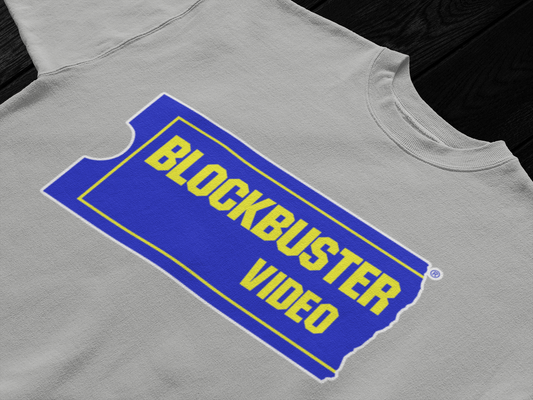 Blockbuster Video Nostalgia Short Sleeve T-Shirt - Retro 90s Video Store Logo Shirt